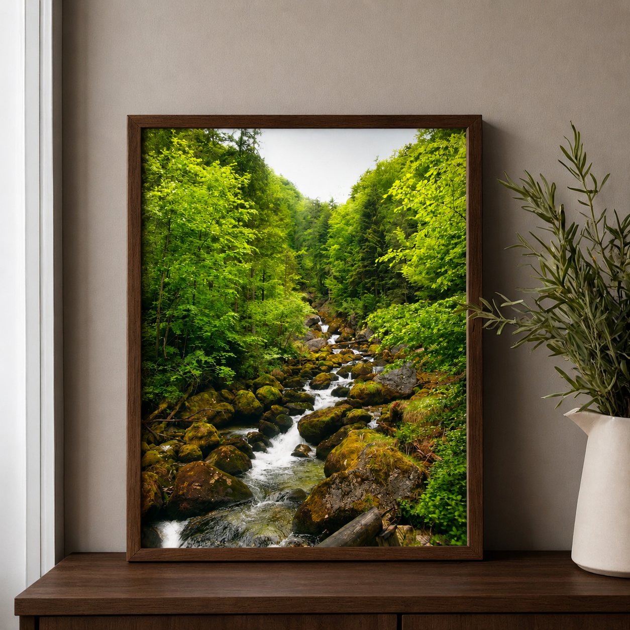 The Alps Forest Cascade