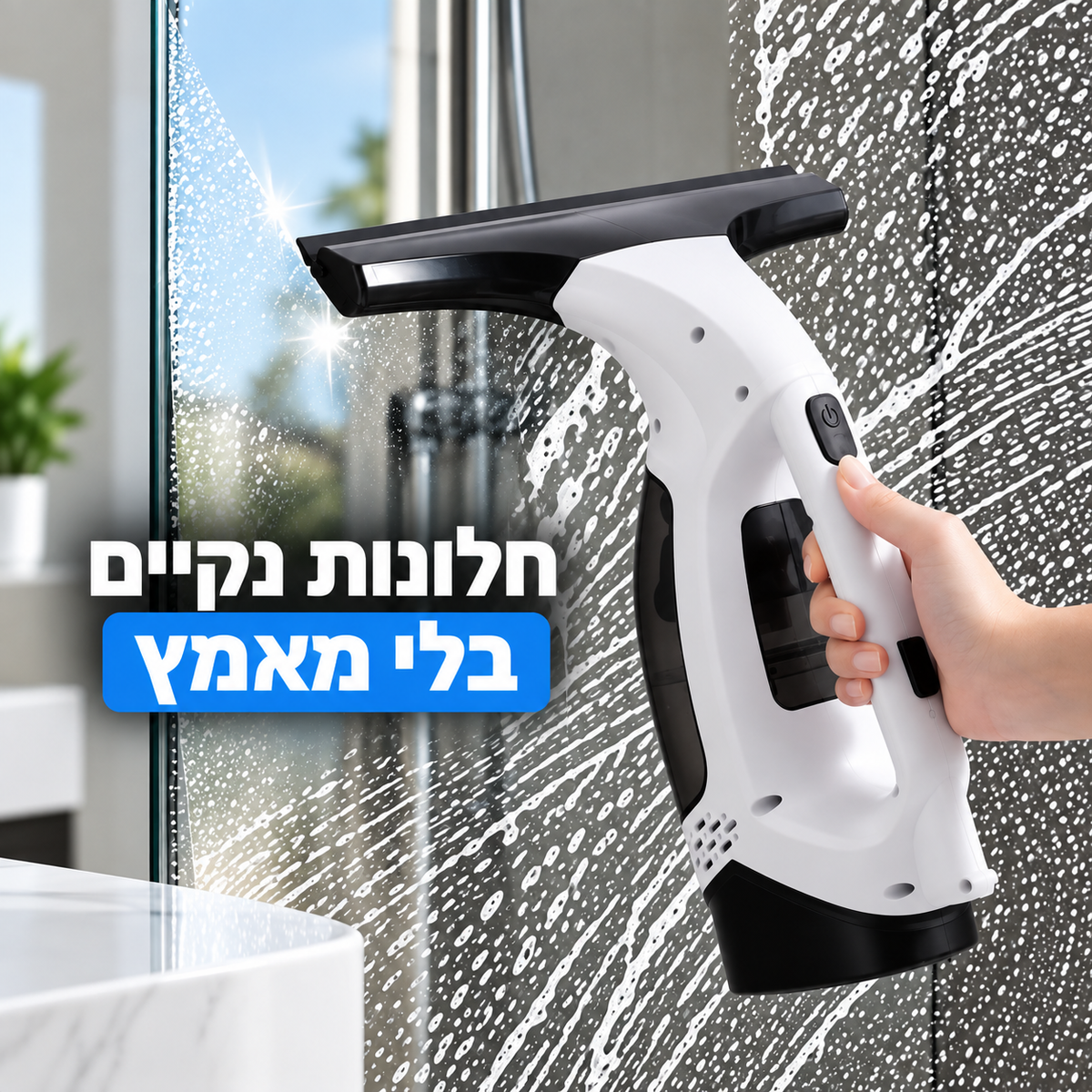 ™Lunic Clear- שואב ומנקה החלונות